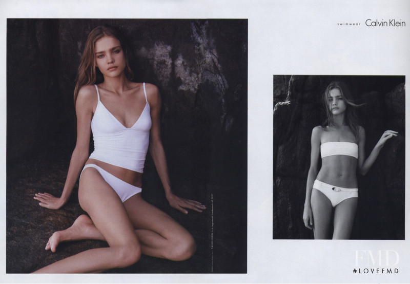 Natalia Vodianova featured in  the Calvin Klein Swimwear advertisement for Spring/Summer 2003