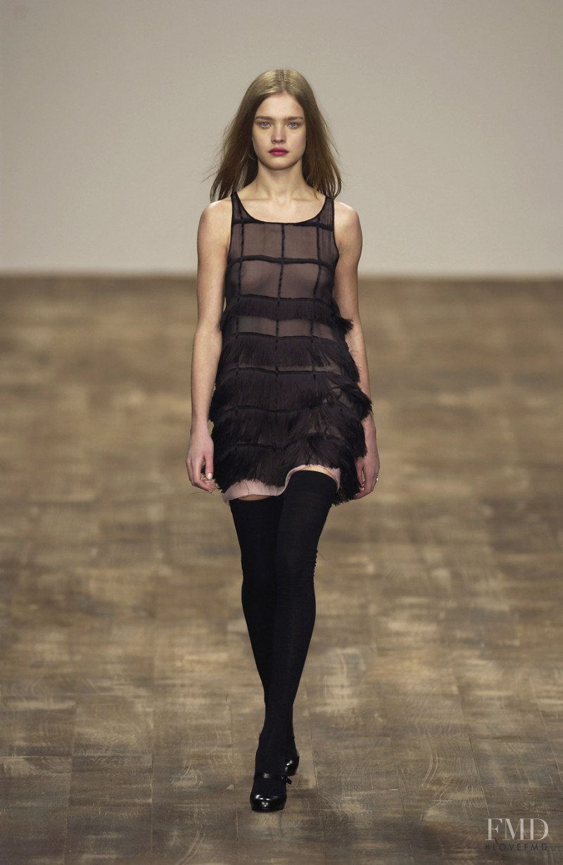 Natalia Vodianova featured in  the Anna Molinari fashion show for Autumn/Winter 2003