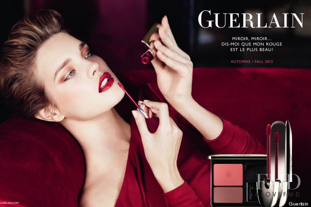 Natalia Vodianova featured in  the Guerlain advertisement for Autumn/Winter 2012