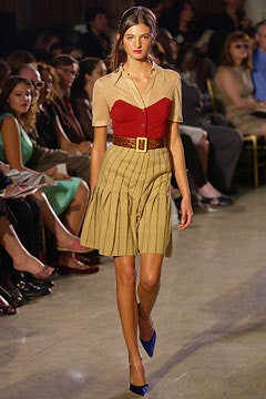 Zac Posen fashion show for Spring/Summer 2003