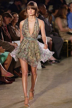 Zac Posen fashion show for Spring/Summer 2003