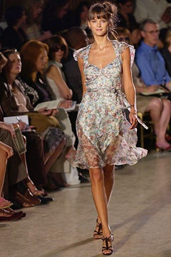 Zac Posen fashion show for Spring/Summer 2003