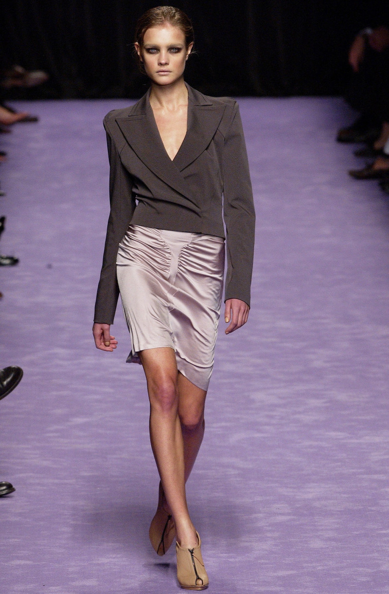 Natalia Vodianova featured in  the Saint Laurent fashion show for Spring/Summer 2003