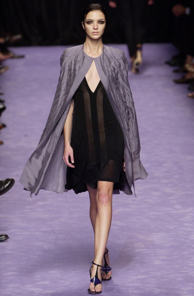 Mariacarla Boscono featured in  the Saint Laurent fashion show for Spring/Summer 2003