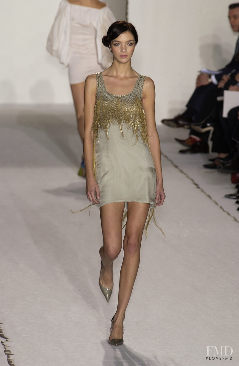 Mariacarla Boscono featured in  the Stella McCartney fashion show for Spring/Summer 2003