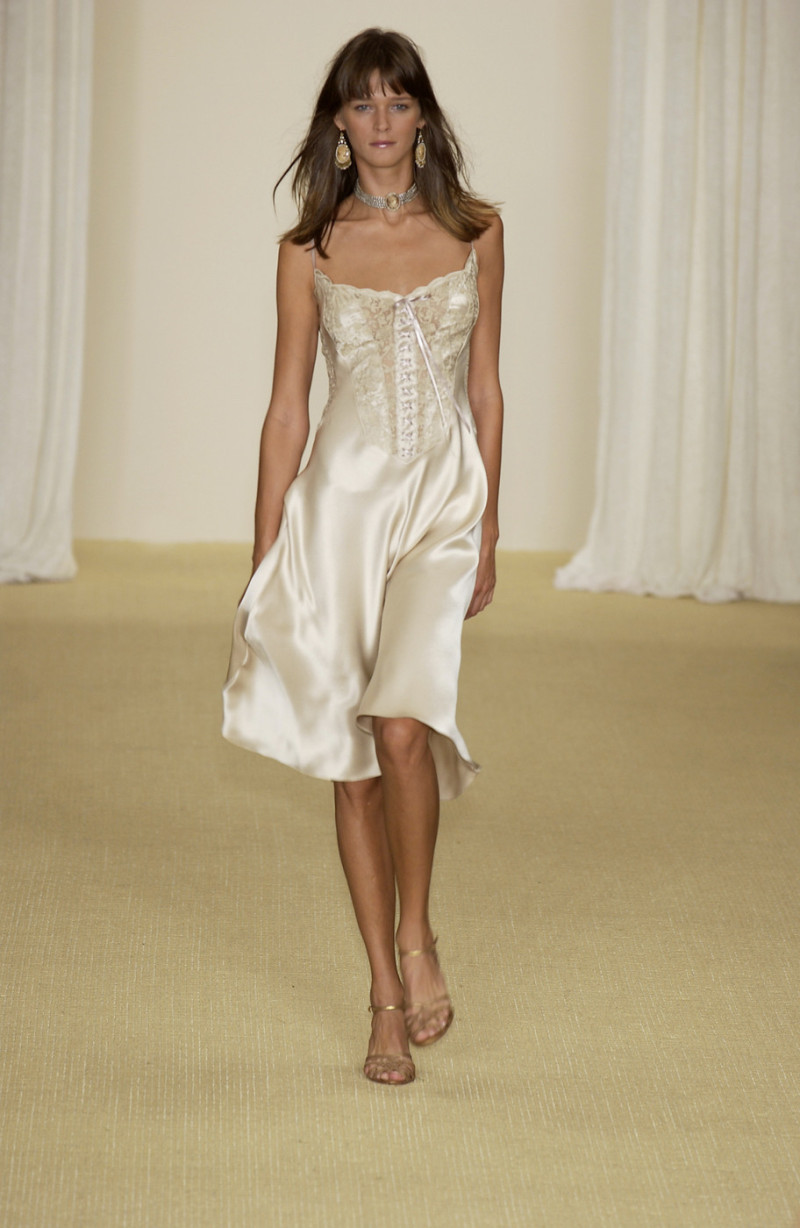 Carmen Kass featured in  the Ralph Lauren Collection fashion show for Spring/Summer 2003