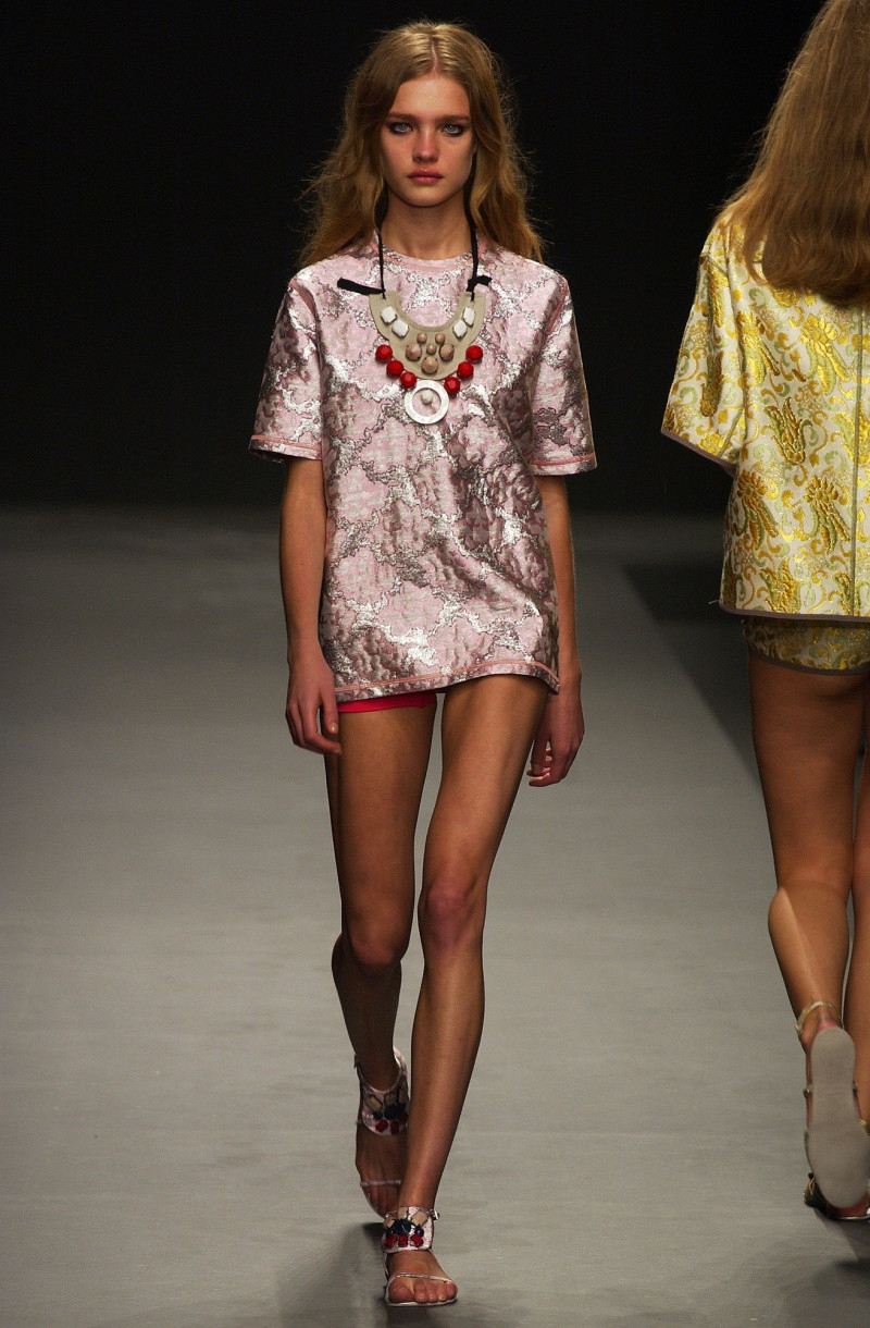 Natalia Vodianova featured in  the Prada fashion show for Spring/Summer 2003