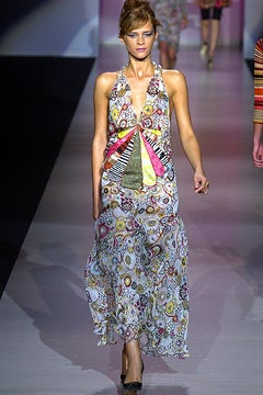 Missoni fashion show for Spring/Summer 2003