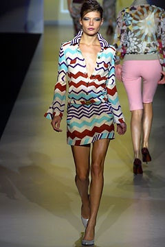 Missoni fashion show for Spring/Summer 2003