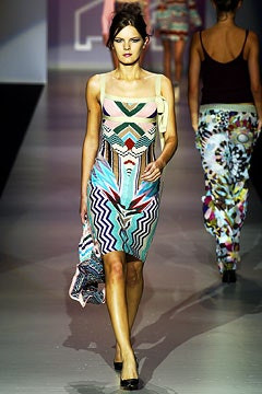 Missoni fashion show for Spring/Summer 2003