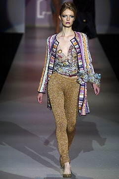 Missoni fashion show for Spring/Summer 2003