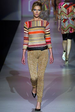Missoni fashion show for Spring/Summer 2003