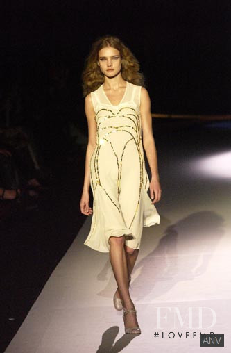 Natalia Vodianova featured in  the Martine Sitbon fashion show for Spring/Summer 2003