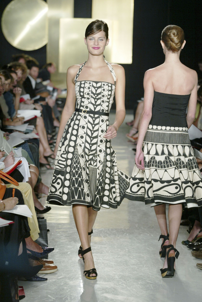 Isabeli Fontana featured in  the Donna Karan New York fashion show for Spring/Summer 2003