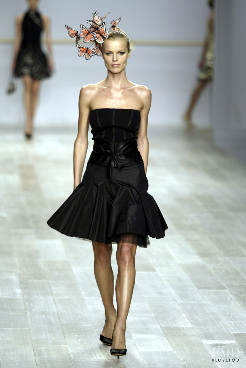 Eva Herzigova featured in  the Blumarine fashion show for Spring/Summer 2003