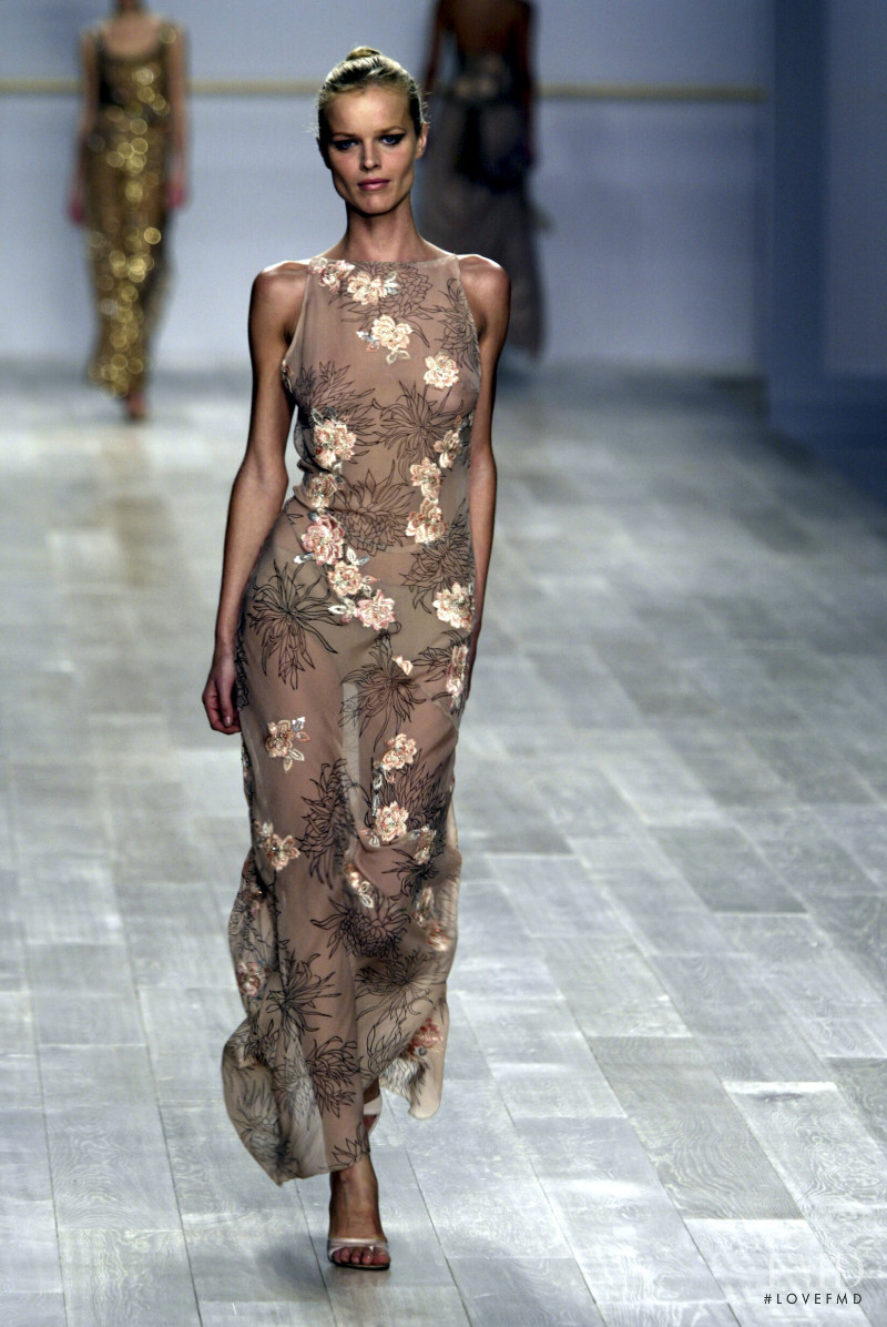 Eva Herzigova featured in  the Blumarine fashion show for Spring/Summer 2003