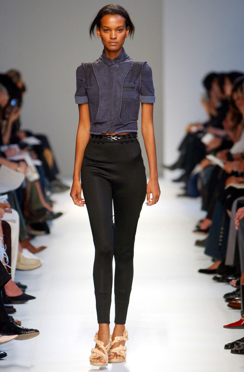 Liya Kebede featured in  the Balenciaga fashion show for Spring/Summer 2003