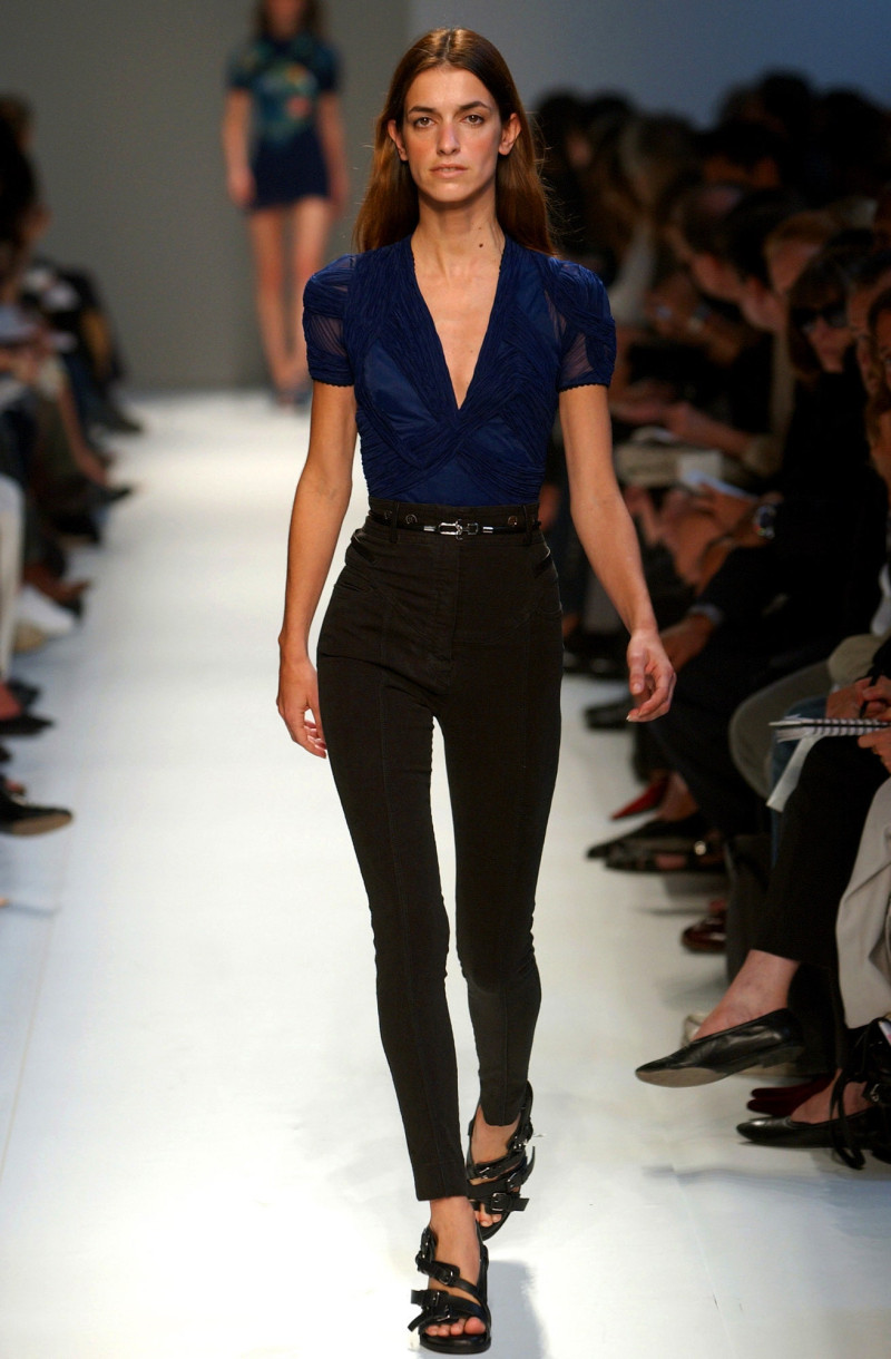 Joanna Preiss featured in  the Balenciaga fashion show for Spring/Summer 2003