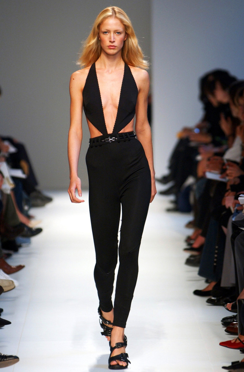 Raquel Zimmermann featured in  the Balenciaga fashion show for Spring/Summer 2003