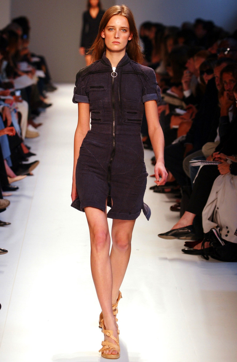 Ann-Catherine Lacroix featured in  the Balenciaga fashion show for Spring/Summer 2003