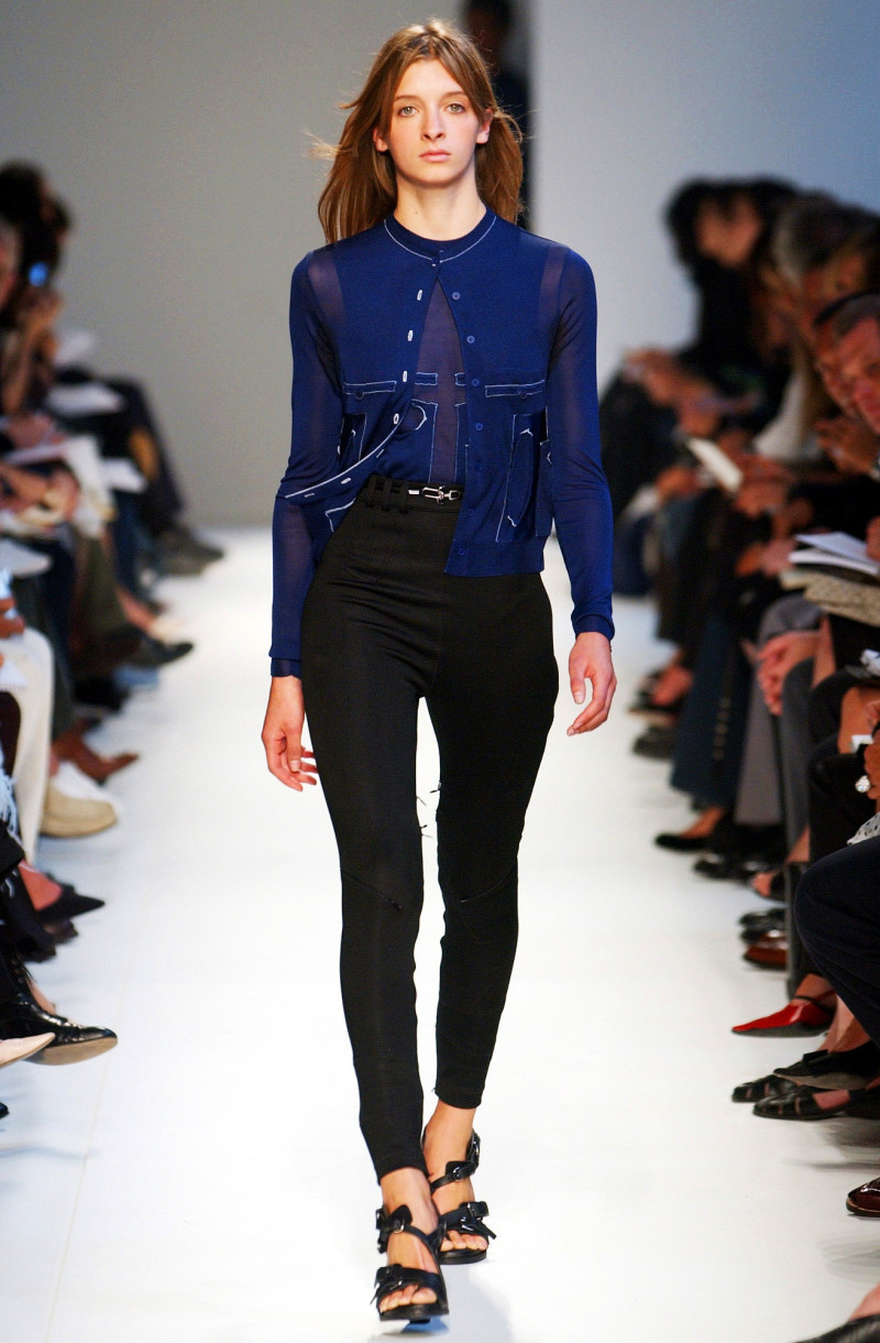 Roos Van Bosstraeten featured in  the Balenciaga fashion show for Spring/Summer 2003