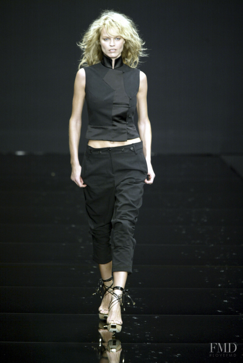 Eva Herzigova featured in  the Alessandro Dell\'Acqua fashion show for Spring/Summer 2003