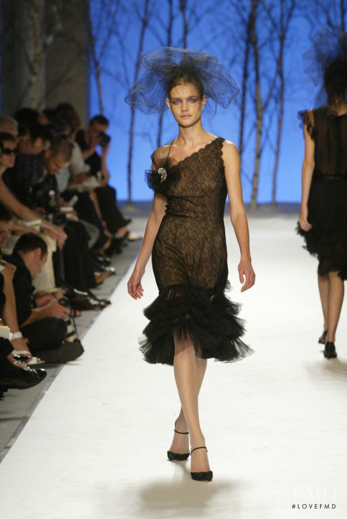 Natalia Vodianova featured in  the Balmain Hair Couture fashion show for Autumn/Winter 2002
