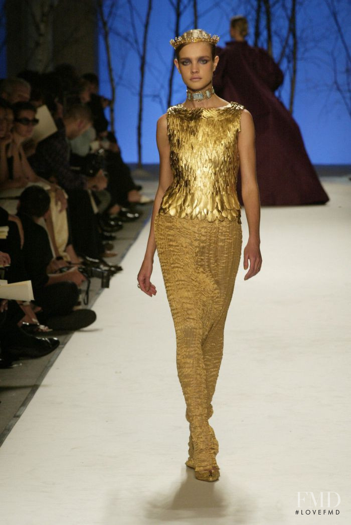 Natalia Vodianova featured in  the Balmain Hair Couture fashion show for Autumn/Winter 2002