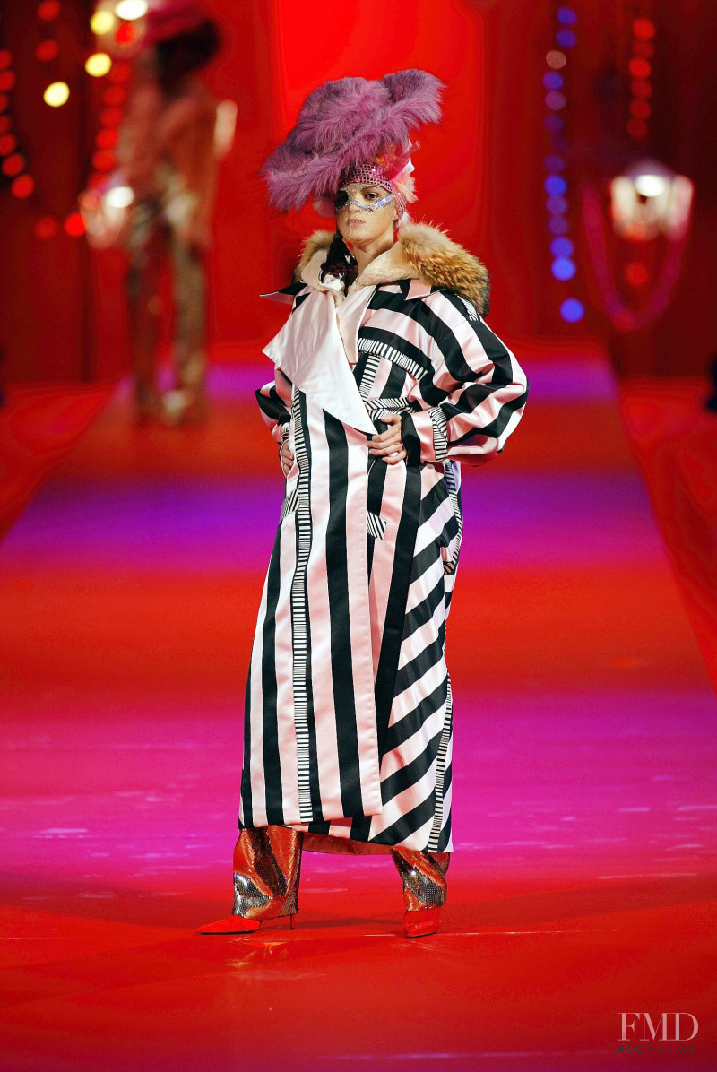 Mariacarla Boscono featured in  the Christian Lacroix Couture fashion show for Autumn/Winter 2002