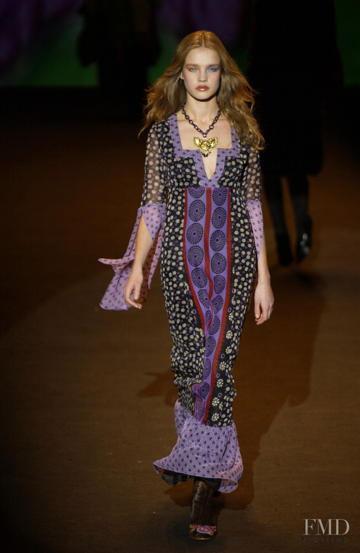 Natalia Vodianova featured in  the Anna Sui fashion show for Autumn/Winter 2002