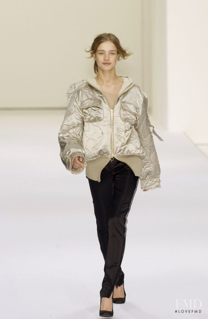 Natalia Vodianova featured in  the Stella McCartney fashion show for Autumn/Winter 2002