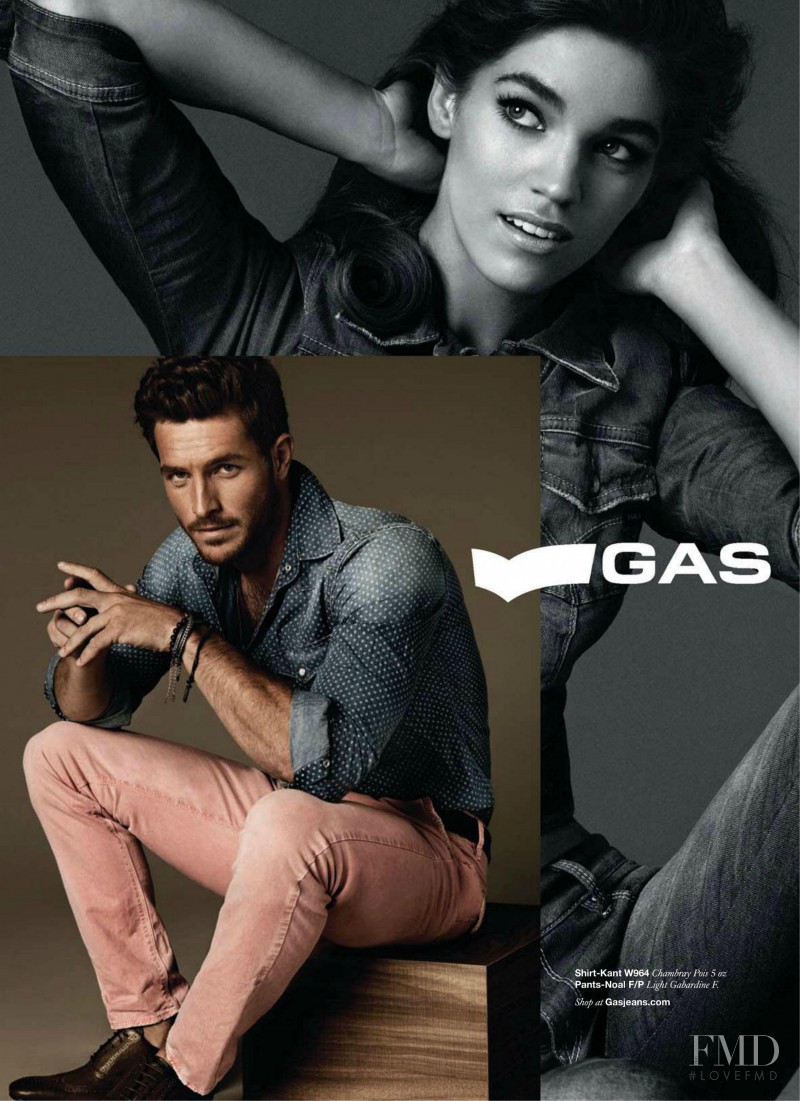 Samantha Gradoville featured in  the GAS Jeans advertisement for Spring/Summer 2013