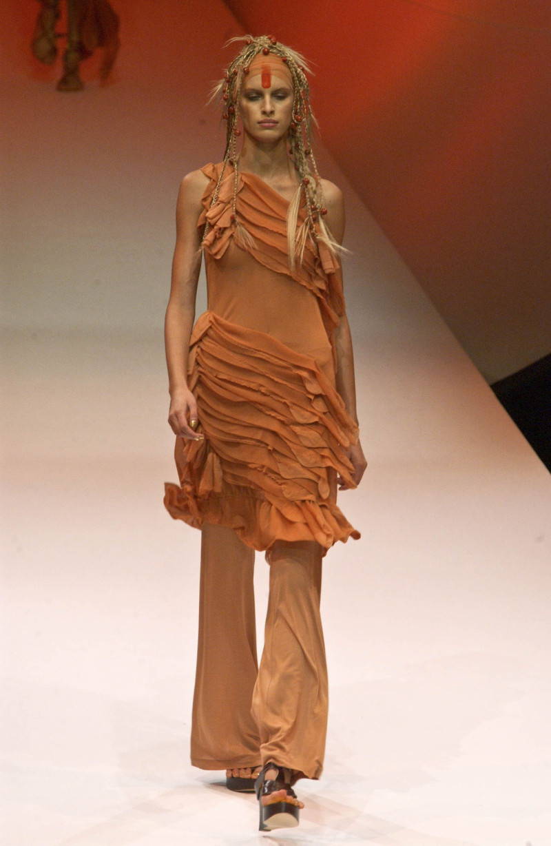 Karolina Kurkova featured in  the Jean-Paul Gaultier fashion show for Autumn/Winter 2002