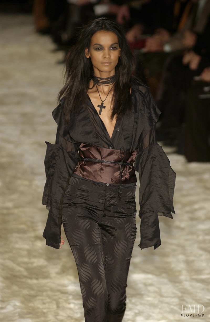 Liya Kebede featured in  the Gucci fashion show for Autumn/Winter 2002