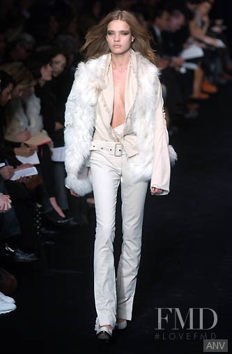 Natalia Vodianova featured in  the Costume National fashion show for Autumn/Winter 2002