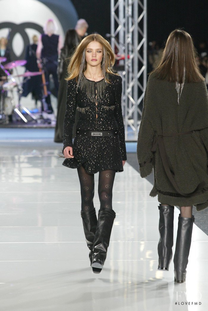 Natalia Vodianova featured in  the Chanel fashion show for Autumn/Winter 2002
