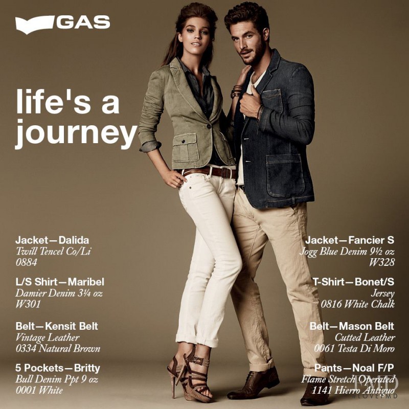 Samantha Gradoville featured in  the GAS Jeans advertisement for Spring/Summer 2013