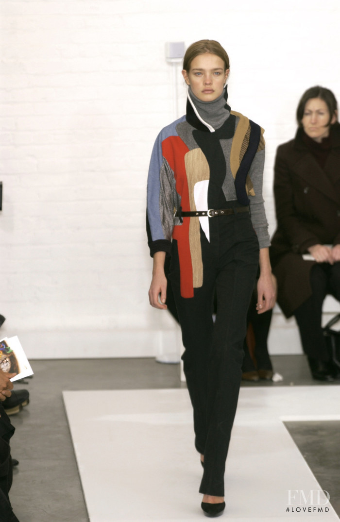 Natalia Vodianova featured in  the Balenciaga fashion show for Autumn/Winter 2002