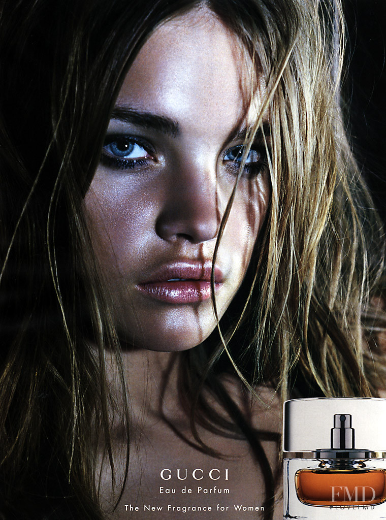 Natalia Vodianova featured in  the Gucci Fragrance Eau de Parfum advertisement for Spring/Summer 2002