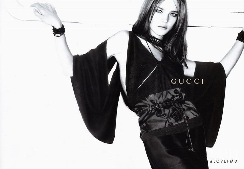 Natalia Vodianova featured in  the Gucci advertisement for Autumn/Winter 2002