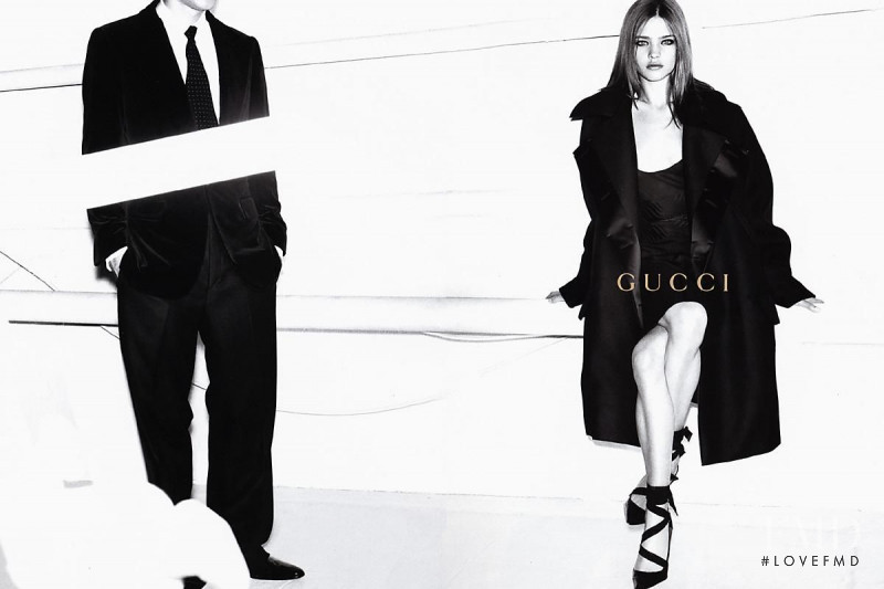 Natalia Vodianova featured in  the Gucci advertisement for Autumn/Winter 2002