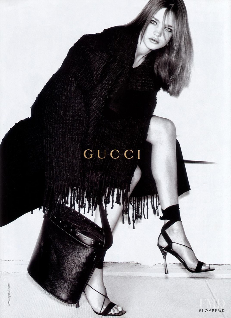 Natalia Vodianova featured in  the Gucci advertisement for Autumn/Winter 2002