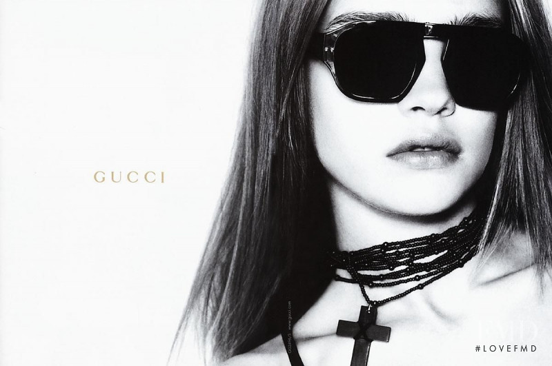 Natalia Vodianova featured in  the Gucci advertisement for Autumn/Winter 2002