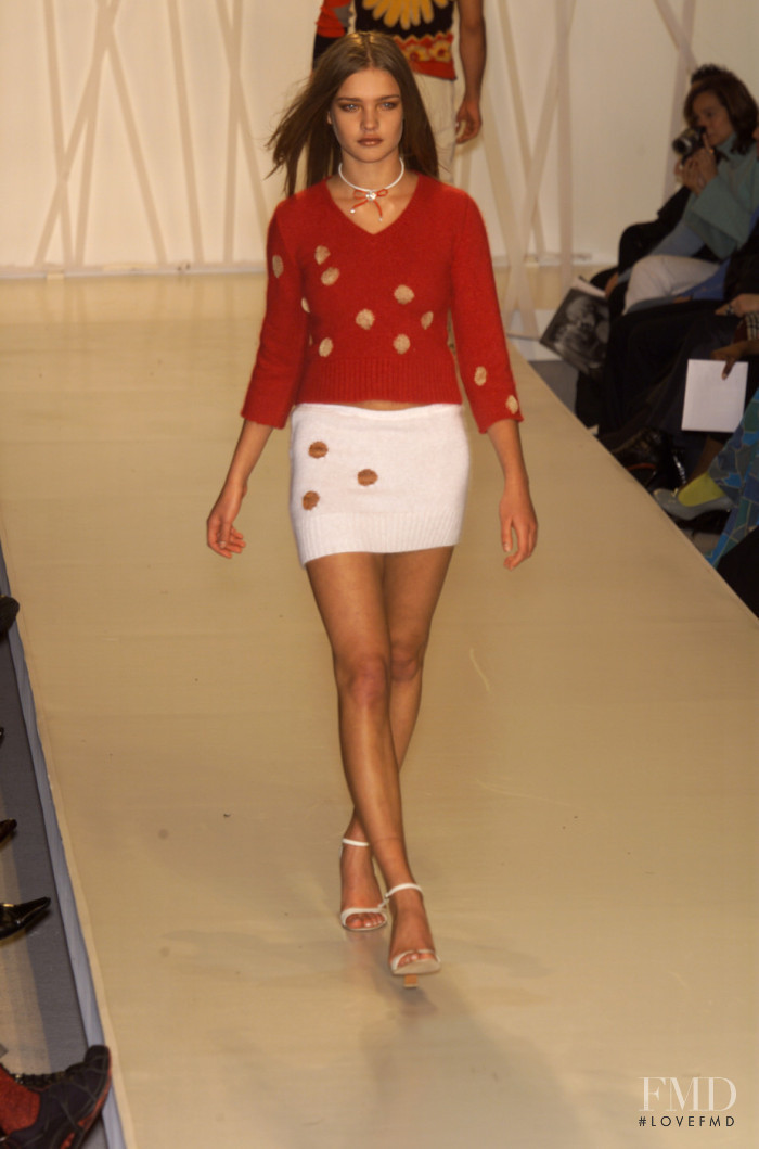 Natalia Vodianova featured in  the Custo Barcelona fashion show for Autumn/Winter 2001