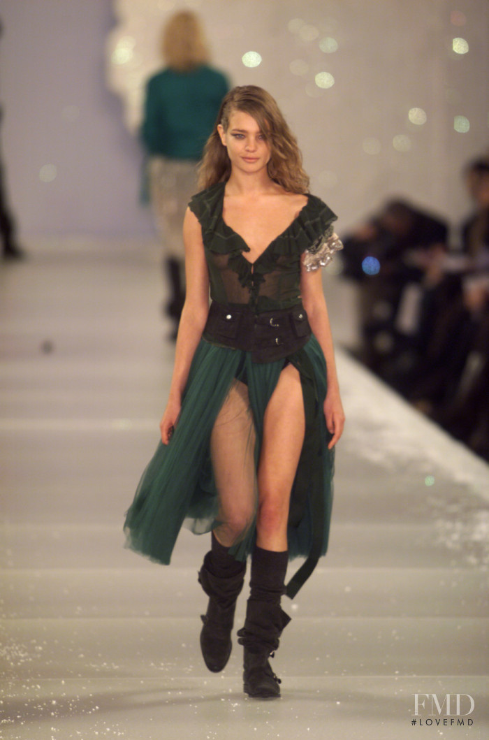 Natalia Vodianova featured in  the Blumarine fashion show for Autumn/Winter 2001
