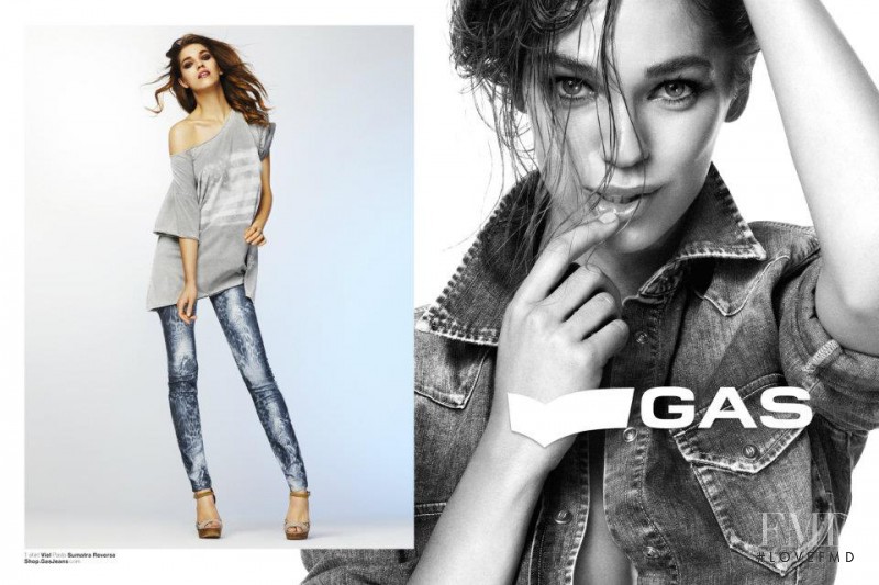 Samantha Gradoville featured in  the GAS Jeans advertisement for Spring/Summer 2012