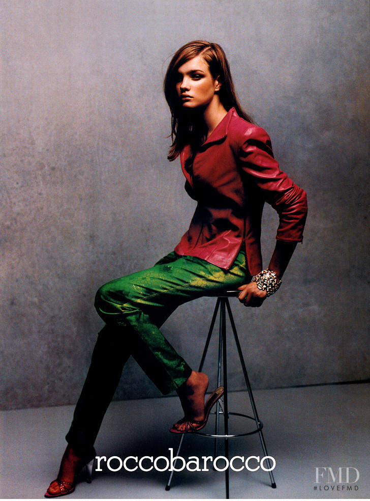 Natalia Vodianova featured in  the roccobarocco advertisement for Autumn/Winter 2000