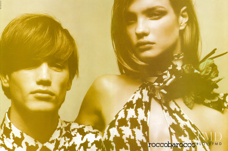 Natalia Vodianova featured in  the roccobarocco advertisement for Autumn/Winter 2000