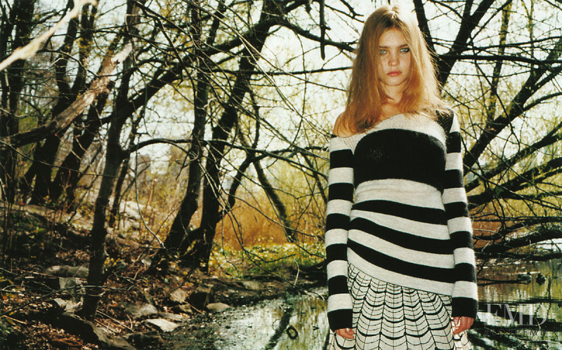 Natalia Vodianova featured in  the Anna Molinari advertisement for Autumn/Winter 2000