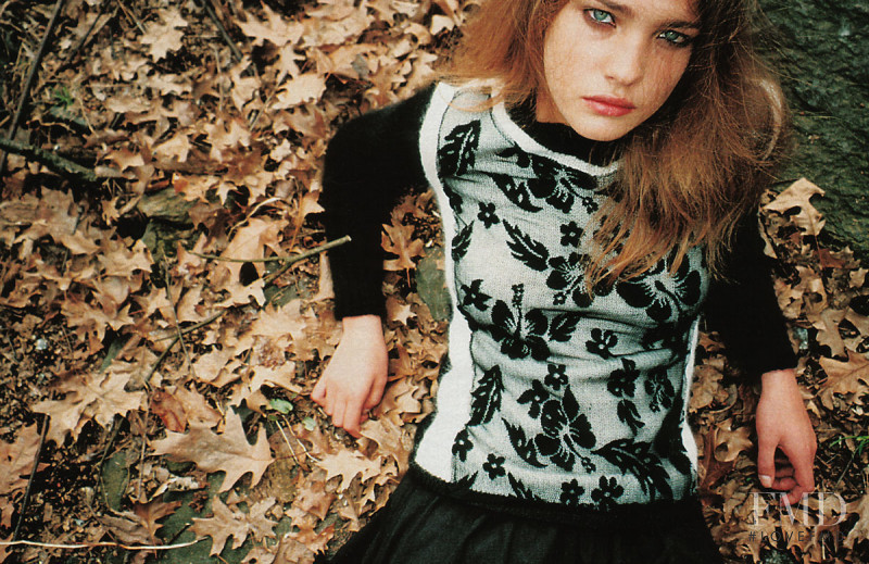 Natalia Vodianova featured in  the Anna Molinari advertisement for Autumn/Winter 2000